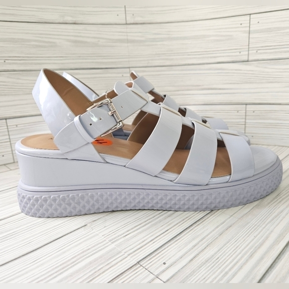 Aerosoles Zola Vegan Leather Gladiator Platform Sandal in Light Blue Size 11 NWT - Picture 3 of 8